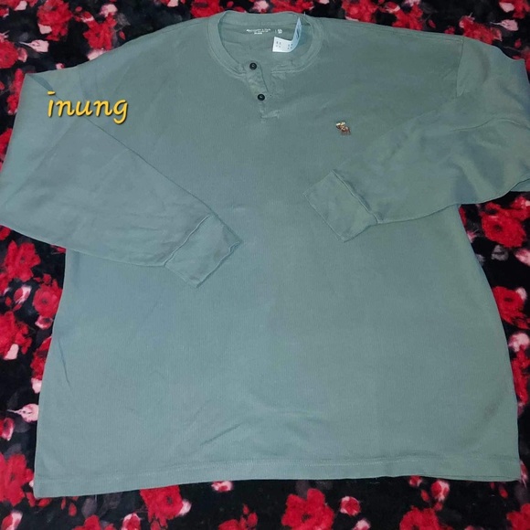 Abercrombie and Fitch Henley Long sleeve size XXL NWT - Picture 2 of 6